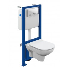 Комплект инсталляции с подвесным унитазом Церсанит Link Pro + City CO DPL EO slim с сиденьем и кнопкой 64277 Комплект инсталляции с подвесным унитазом Церсанит Link Pro + City CO DPL EO slim с сиденьем и кнопкой 64277